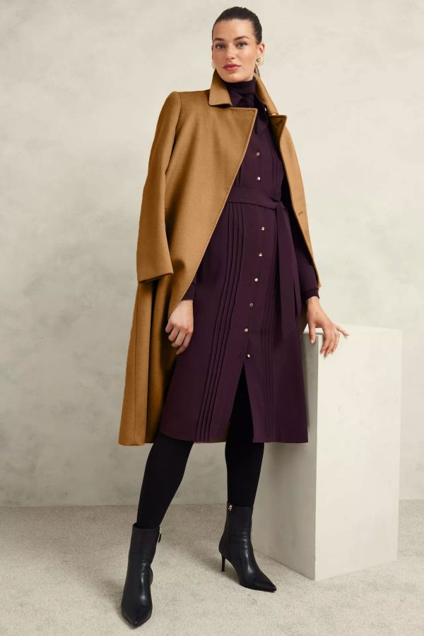 East West Women's Long Trench Coat - 图片 3