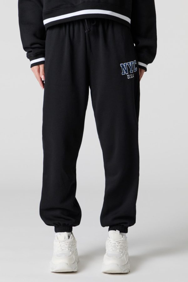 Chenille Embroidered Destination Jogger - 图片 6