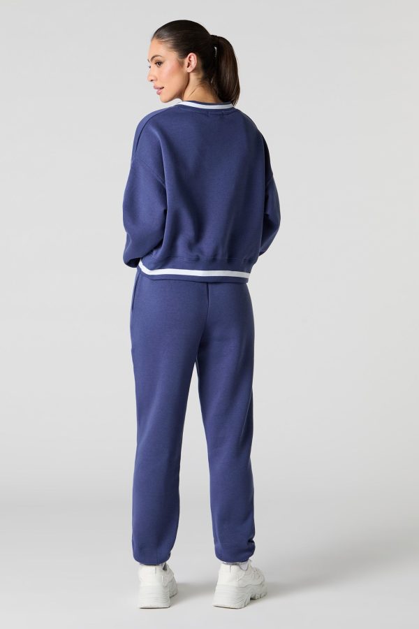 Chenille Embroidered Destination Jogger - 图片 3