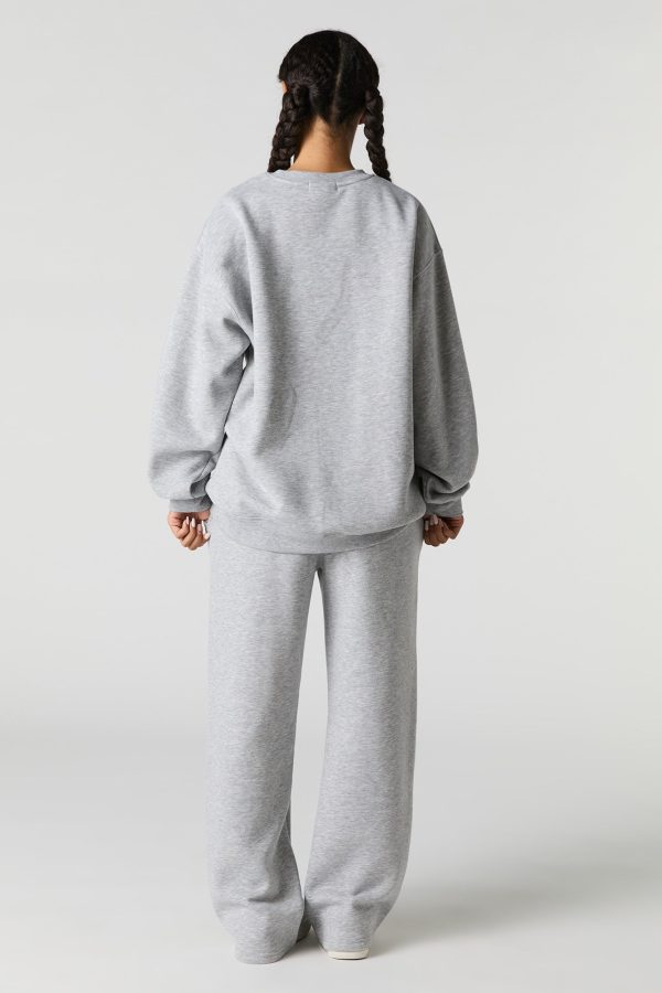 Graphic Fleece Wide Leg Sweatpant - 图片 3