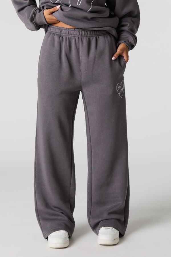 Graphic Fleece Wide Leg Sweatpant - 图片 6