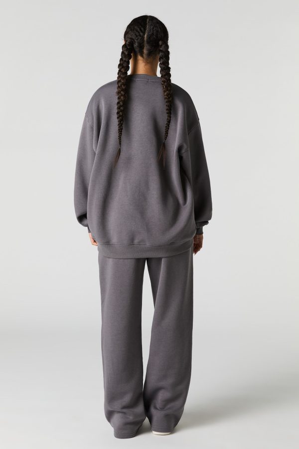 Graphic Fleece Wide Leg Sweatpant - 图片 7