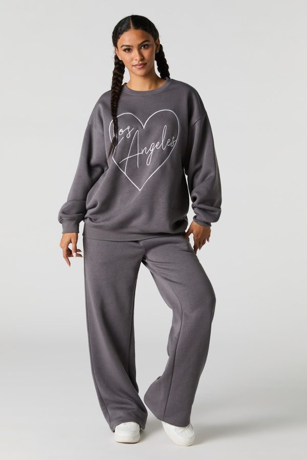 Graphic Fleece Wide Leg Sweatpant - 图片 5