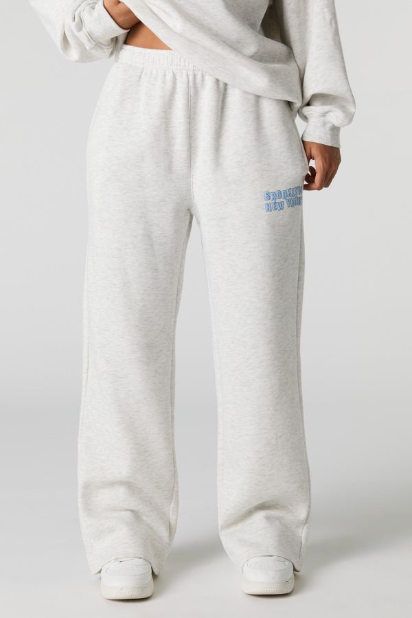 Graphic Fleece Wide Leg Sweatpant - 图片 10