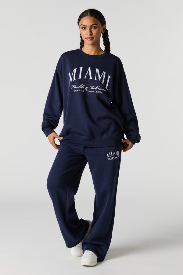 Graphic Fleece Wide Leg Sweatpant - 图片 17