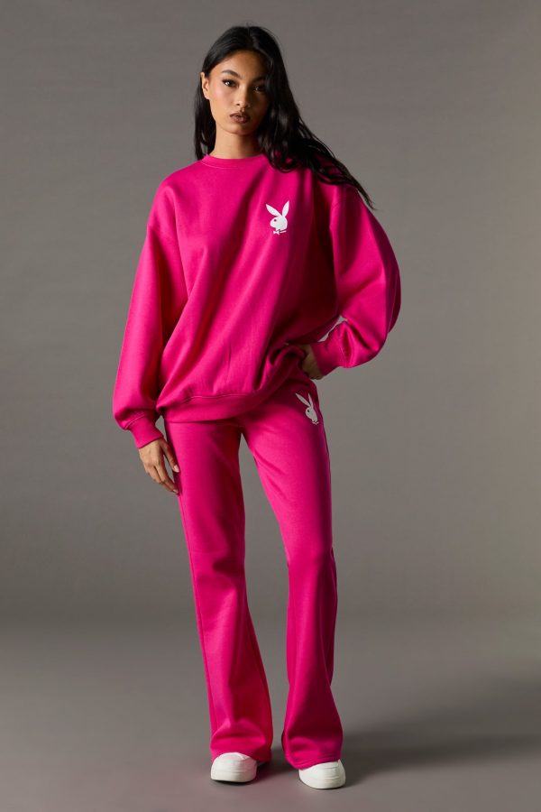 Playboy Graphic Flare Fleece Sweatpant - 图片 4