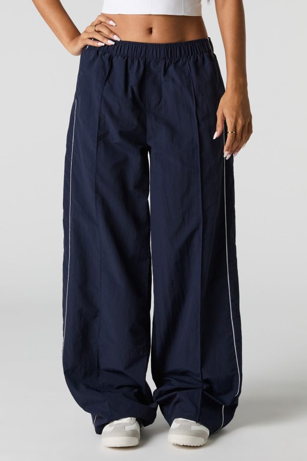 Pantalon à jambe large en nylon - 图片 2