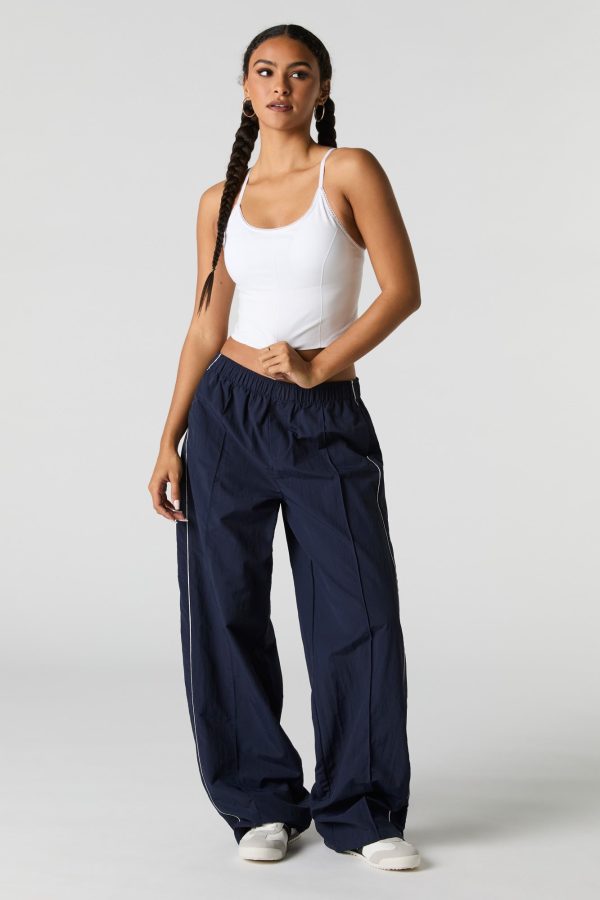 Pantalon à jambe large en nylon - 图片 4