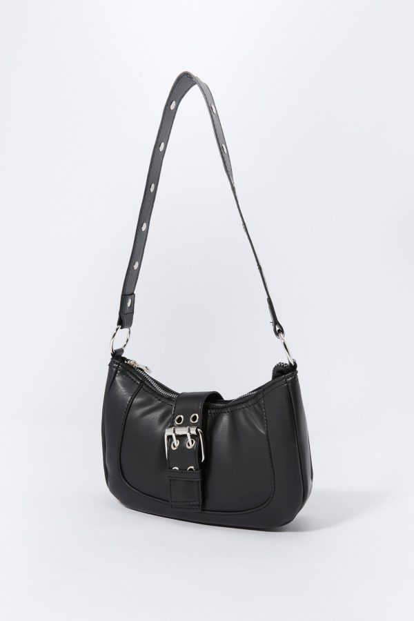 Faux Leather Crossbody Purse - 图片 3