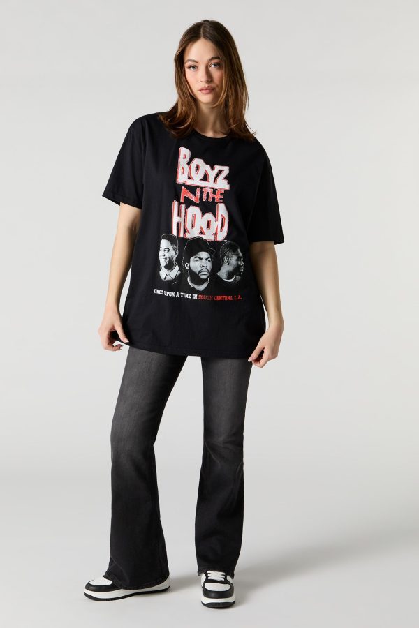 T-shirt à imprimé Boys N The Hood - 图片 3