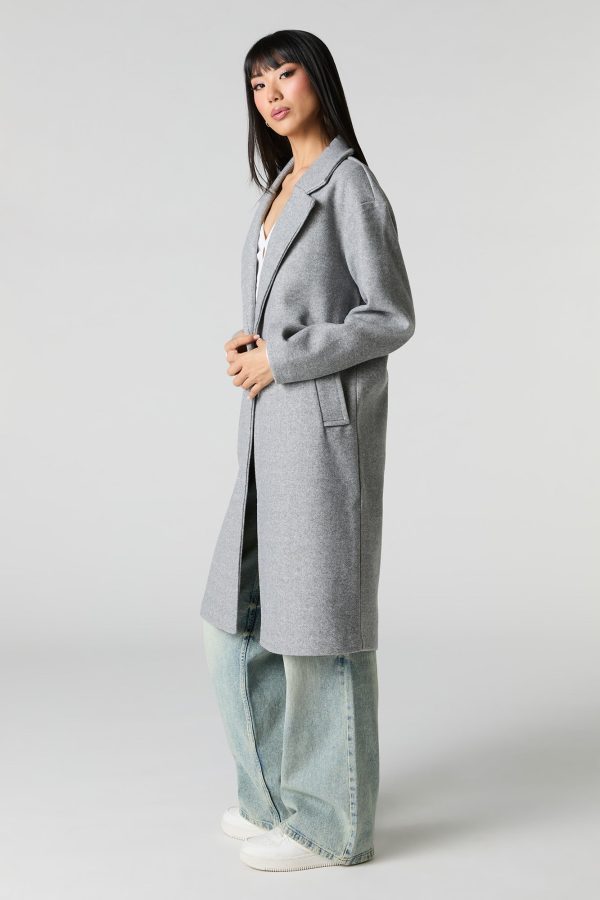 Midi Single Button Coat - 图片 5