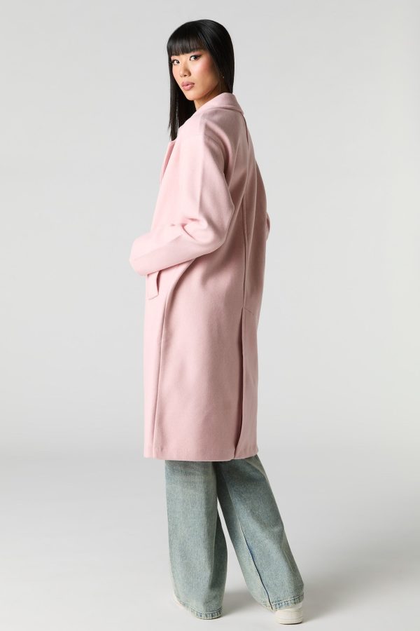 Midi Single Button Coat - 图片 12