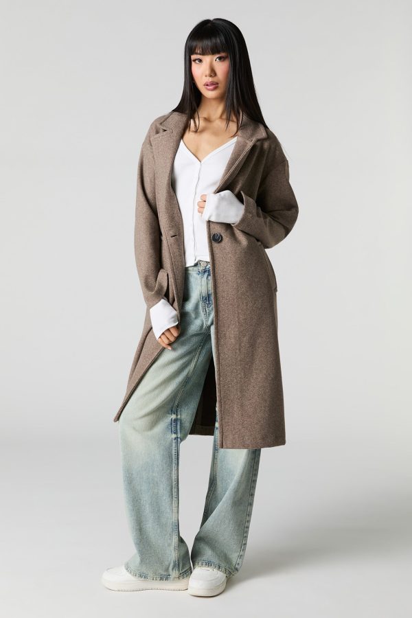 Midi Single Button Coat