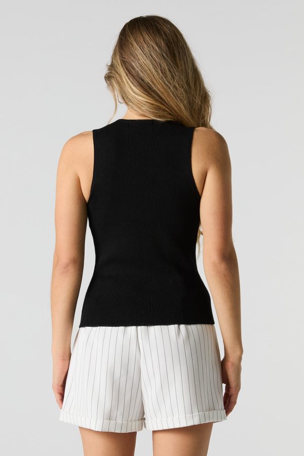 Camisole ctelée avec découpe - 图片 5