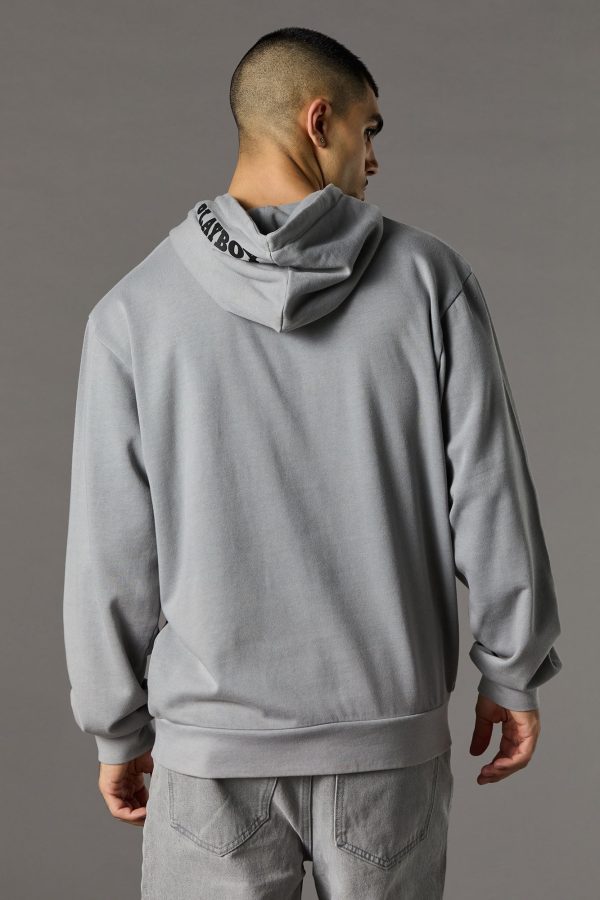 Playboy Graphic Washed Fleece Hoodie - 图片 2