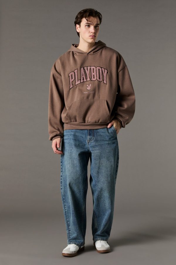 Playboy Chenille Embroidered Fleece Hoodie - 图片 12