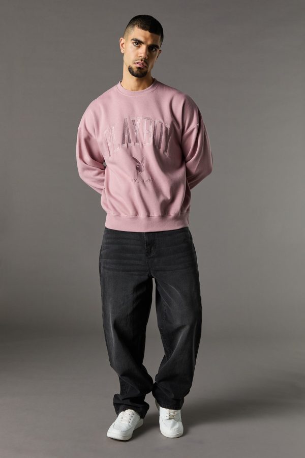 Playboy Embroidered Fleece Sweatshirt - 图片 3