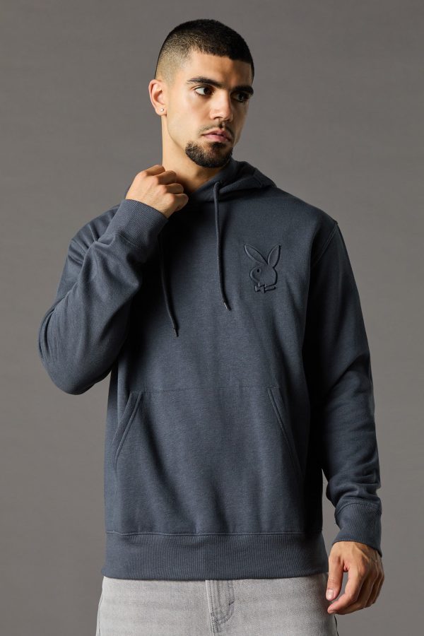 Playboy Embossed Fleece Hoodie - 图片 5