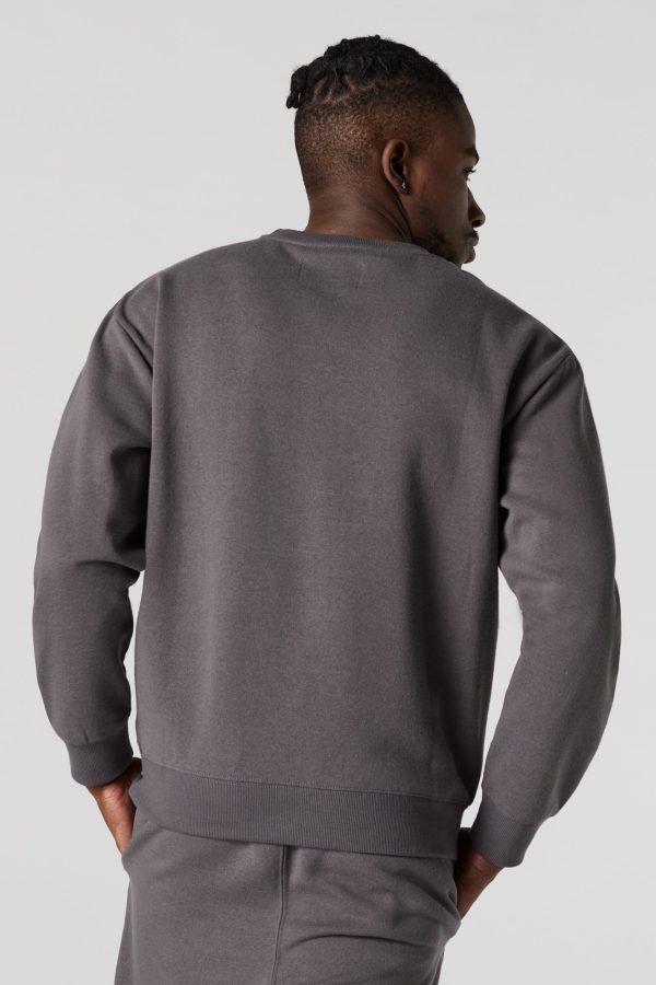 City Embossed Fleece Sweatshirt - 图片 5