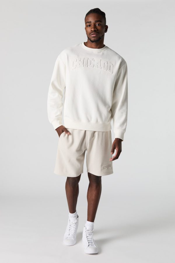 City Embossed Fleece Sweatshirt - 图片 9