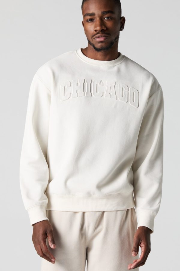 City Embossed Fleece Sweatshirt - 图片 7