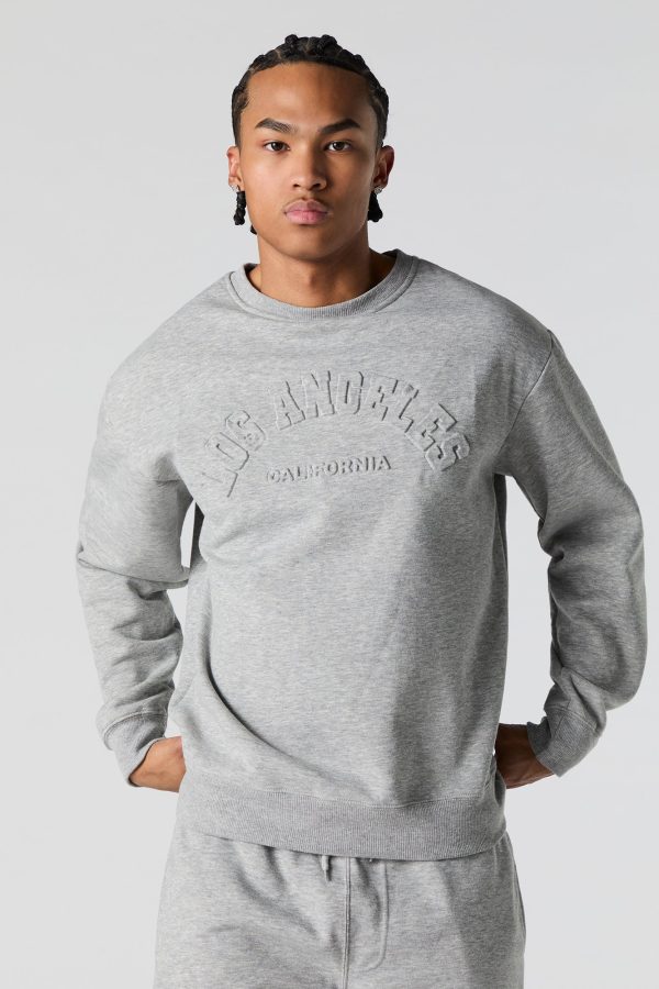 City Embossed Fleece Sweatshirt - 图片 10