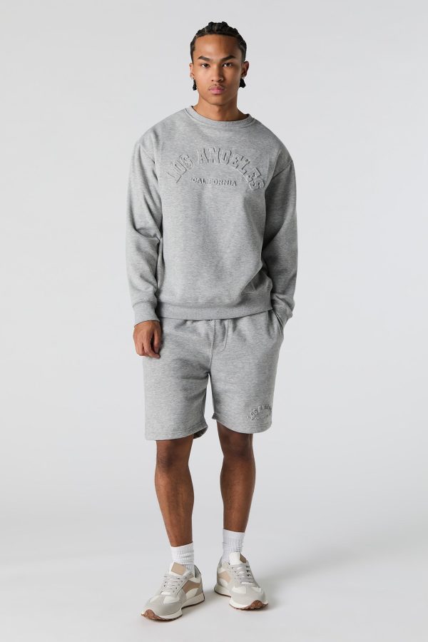 City Embossed Fleece Sweatshirt - 图片 12