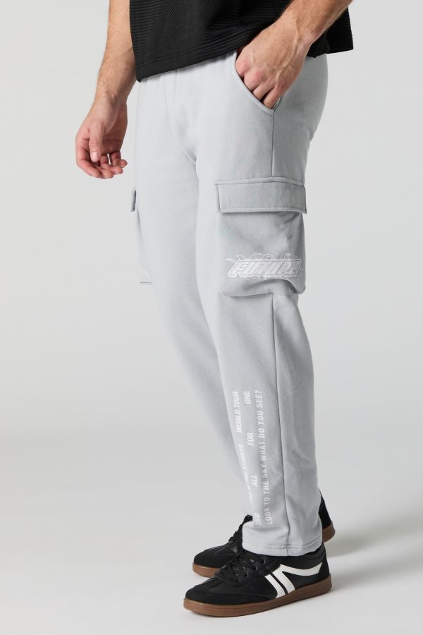 Pantalon cargo en molleton à imprimé Racing - 图片 4