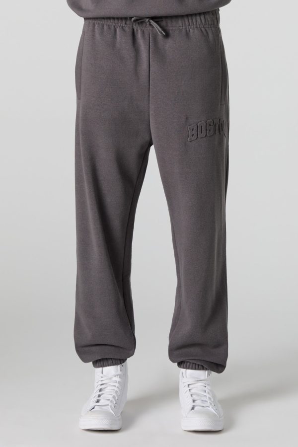 City Embossed Fleece Jogger - 图片 4