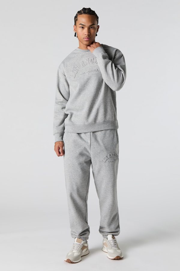 City Embossed Fleece Jogger - 图片 8