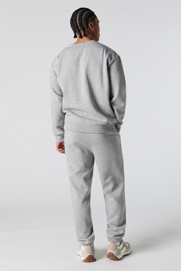 City Embossed Fleece Jogger - 图片 9