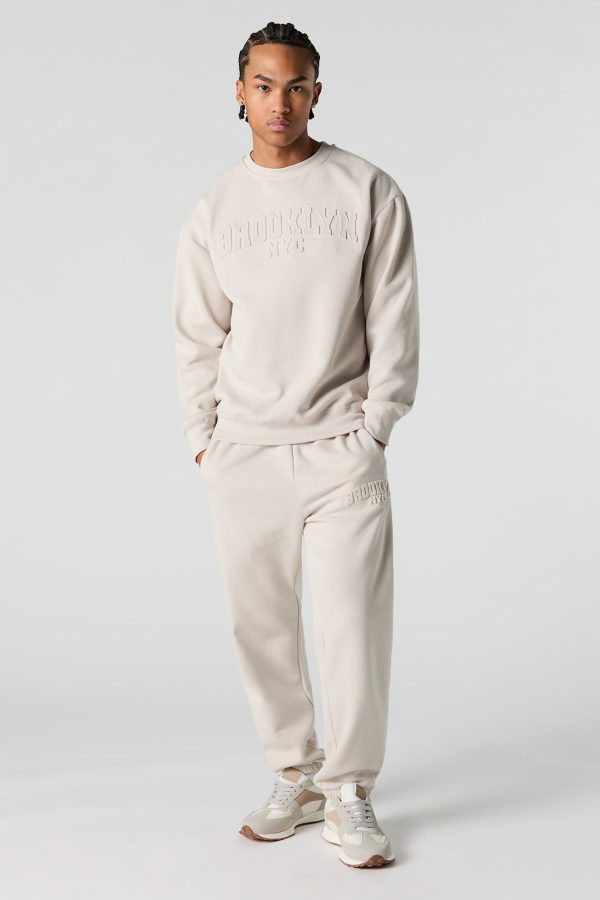 City Embossed Fleece Jogger - 图片 11