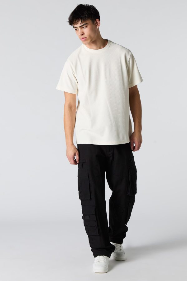 Textured Crewneck T-Shirt - 图片 3