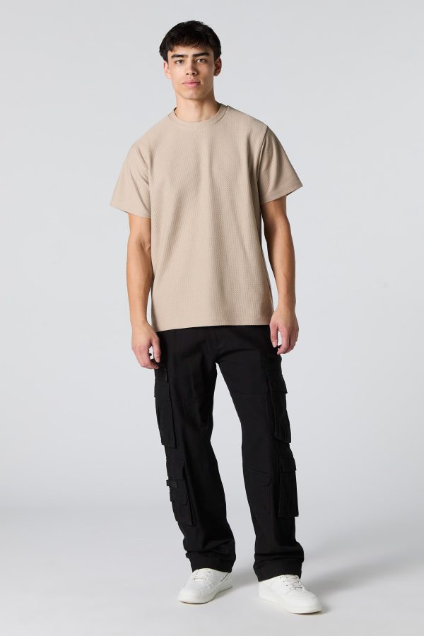 Textured Crewneck T-Shirt - 图片 9