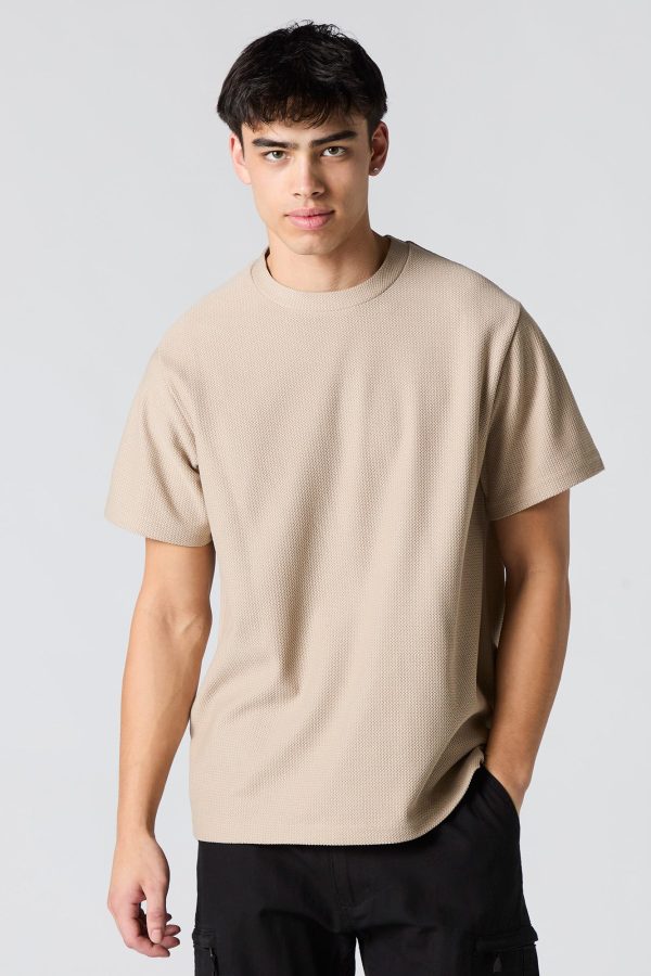 Textured Crewneck T-Shirt - 图片 7