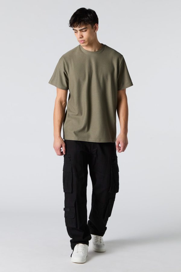 Textured Crewneck T-Shirt - 图片 12