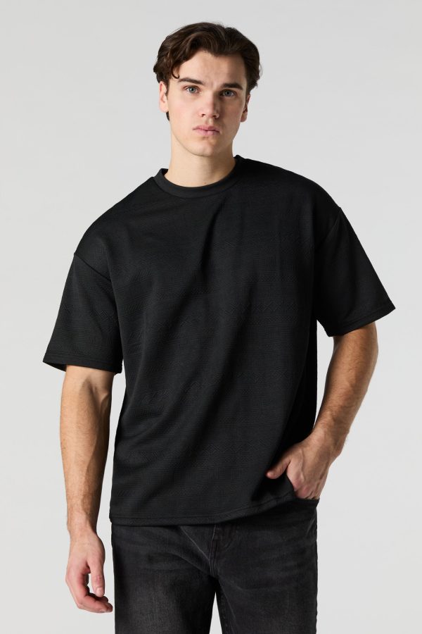 Geo Textured Relaxed T-Shirt - 图片 4