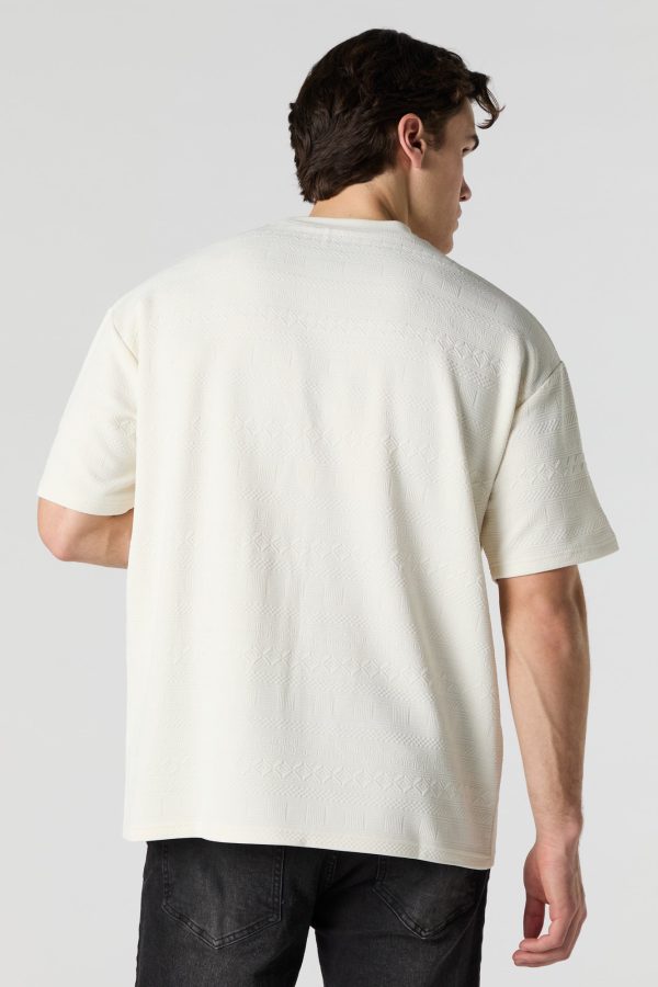 Geo Textured Relaxed T-Shirt - 图片 2