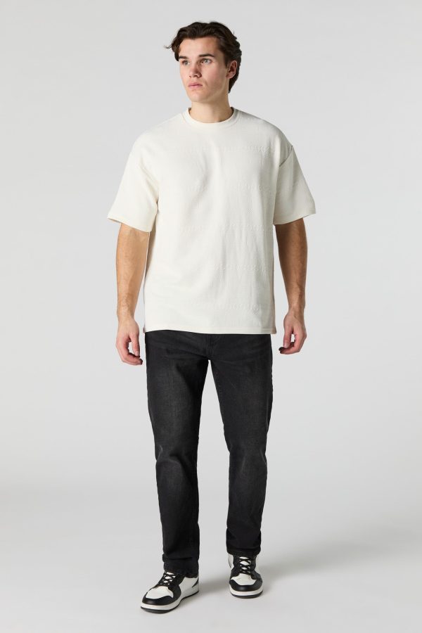 Geo Textured Relaxed T-Shirt - 图片 3