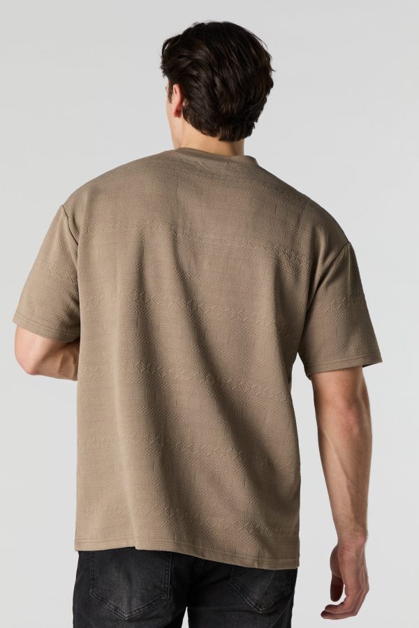 Geo Textured Relaxed T-Shirt - 图片 8