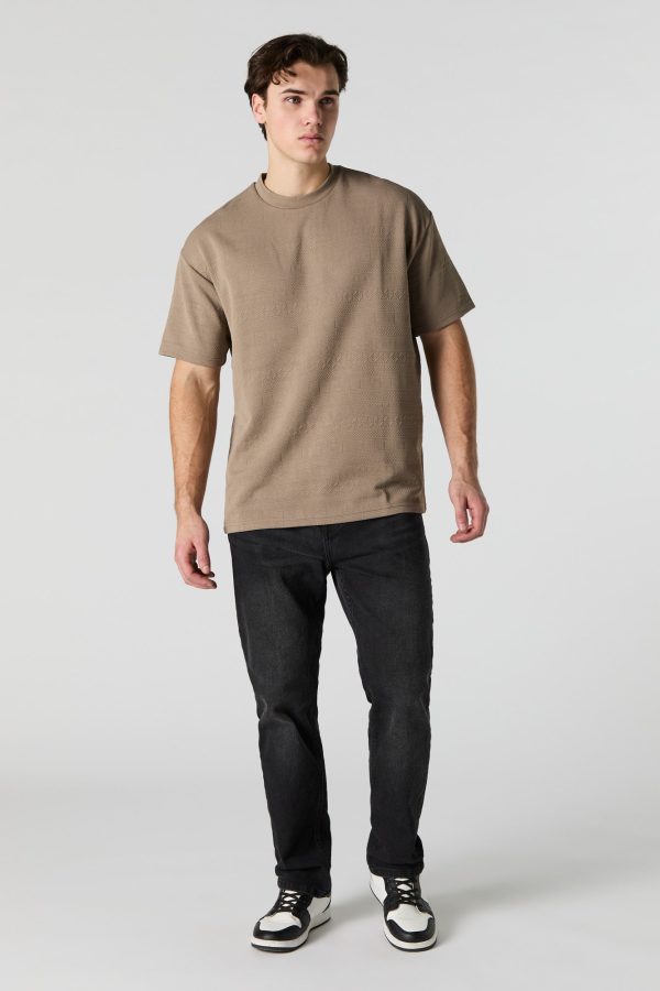 Geo Textured Relaxed T-Shirt - 图片 9