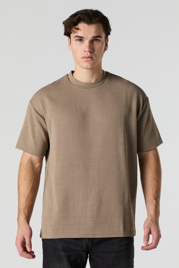 Geo Textured Relaxed T-Shirt - 图片 7