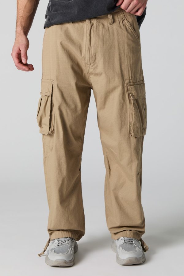 Pantalon cargo baggy à ourlet coulissant - 图片 7