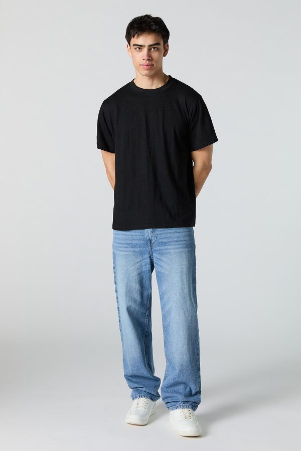 Textured Crewneck T-Shirt - 图片 6