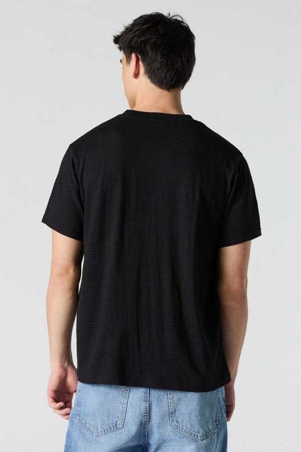 Textured Crewneck T-Shirt - 图片 5