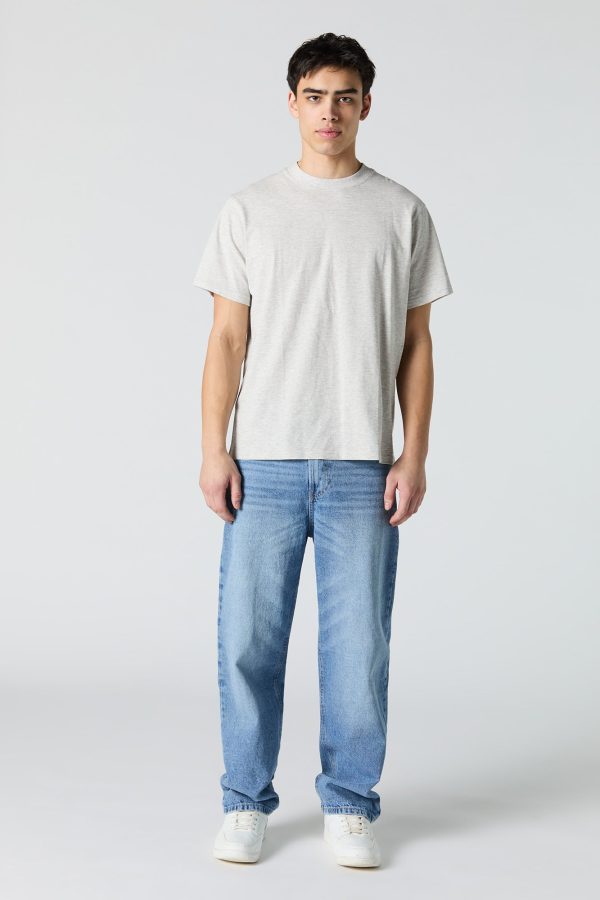 Textured Crewneck T-Shirt - 图片 3