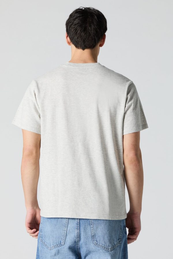 Textured Crewneck T-Shirt - 图片 2