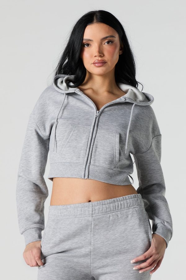 Zip-Up Crop Hoodie