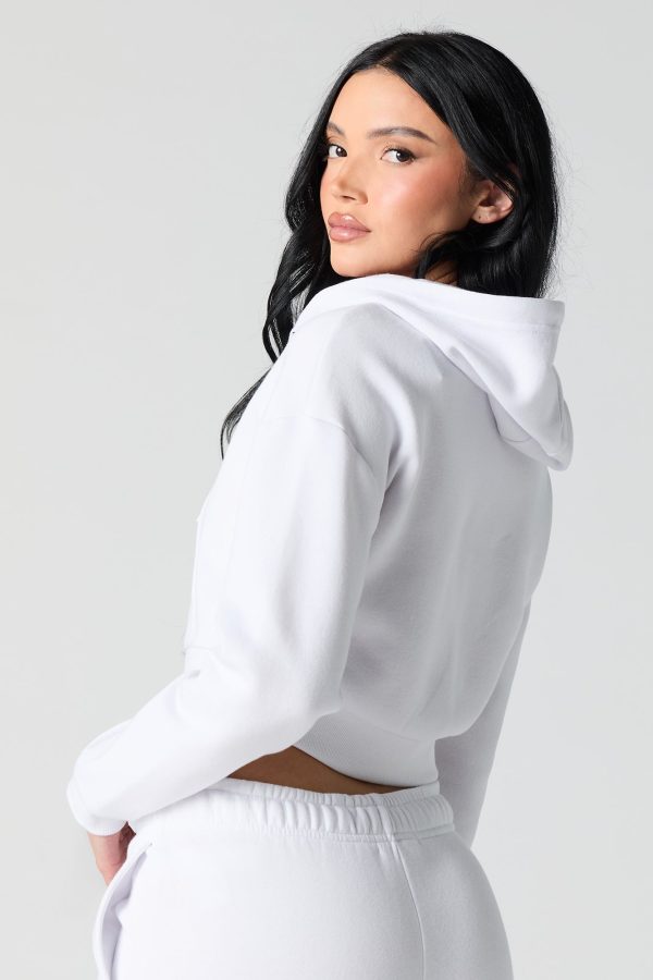 Zip-Up Crop Hoodie - 图片 8