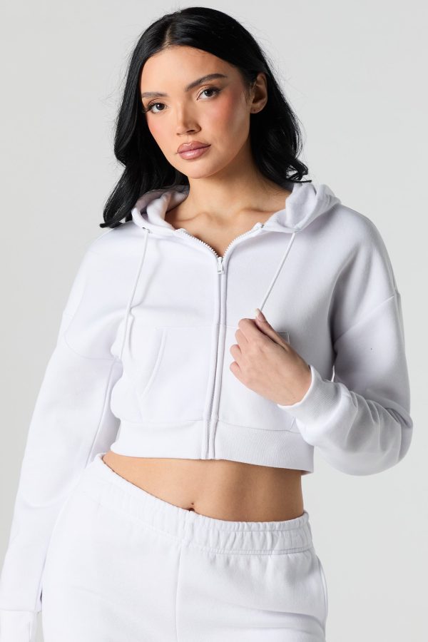 Zip-Up Crop Hoodie - 图片 7